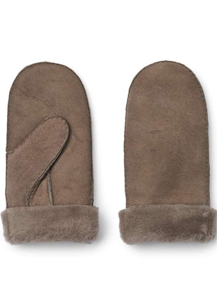 Lammfell Handschuhe Premium | Neuseeland | Fäustlinge | Damen Taupe