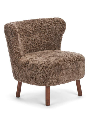 Emil Loungesessel | Lammfell Premium Taupe