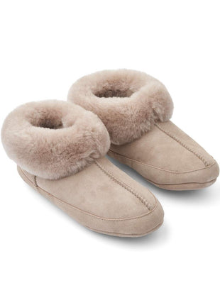 Soft Sole Slipper | Lammwolle, Wildleder Teddybraun