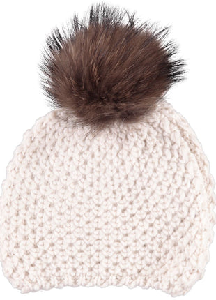 Kristine Beanie | Wolle, Waschbär