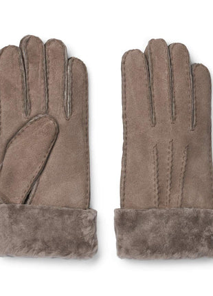 Lammfell Handschuhe Premium | Neuseeland | Fingerhandschuhe Taupe