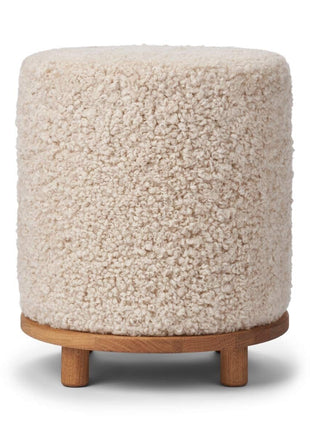 Simon Pouf | Kurzhaar | Neuseeland | D45x55 cm Beige