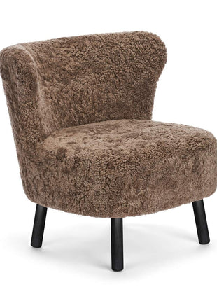 Emil Loungesessel | Lammfell Premium Taupe