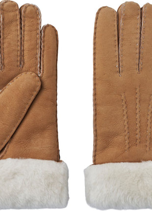 Lammfell Handschuhe Premium | Neuseeland | Fingerhandschuhe Tan