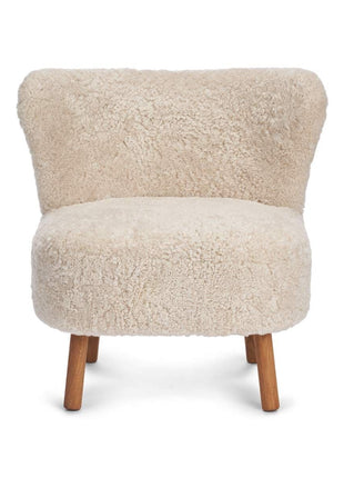 Emil Loungesessel | Lammfell Premium Beige