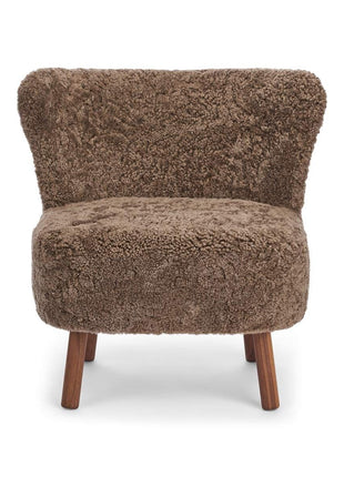 Emil Loungesessel | Lammfell Premium Taupe