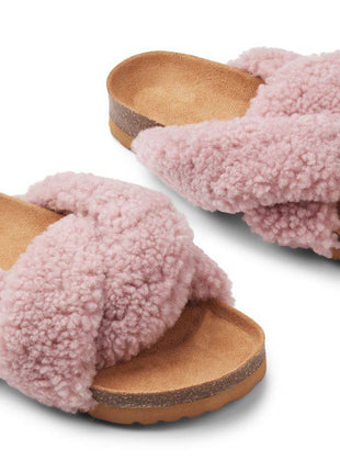 Lilly Kreuz Slippers | Neuseeland | Größe 35-42 - Lammfellhaus.de