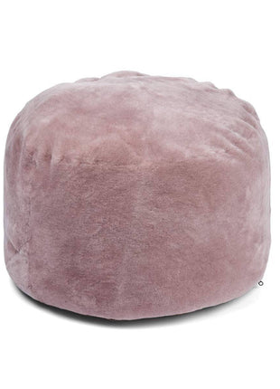 Lammfellpouf Premium | Neuseeland | Mokassin | D55x46 cm - Lammfellhaus.de