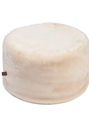 Lammfellpouf Premium | Neuseeland | Mokassin | D55x46 cm - Lammfellhaus.de