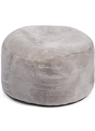 Lammfellpouf Premium | Neuseeland | Mokassin | D55x46 cm - Lammfellhaus.de