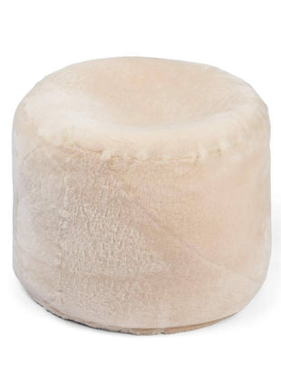 Lammfellpouf Premium | Neuseeland | Mokassin | D55x46 cm - Lammfellhaus.de